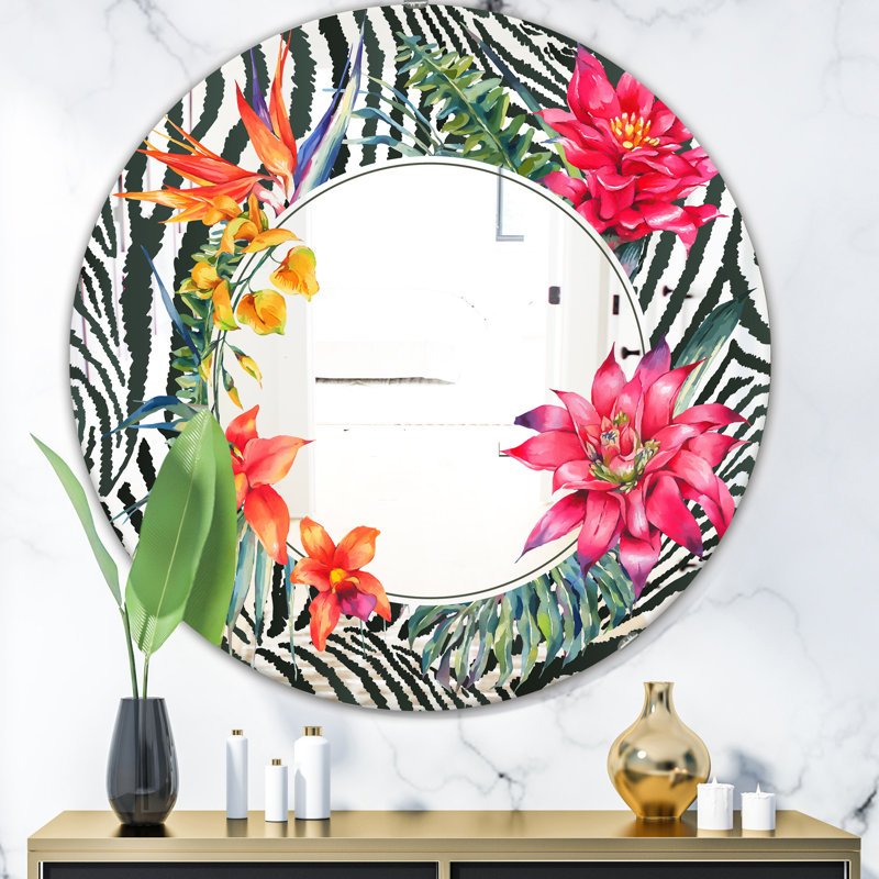 Miroir d'appoint Leopard, H 31,5 po x l po