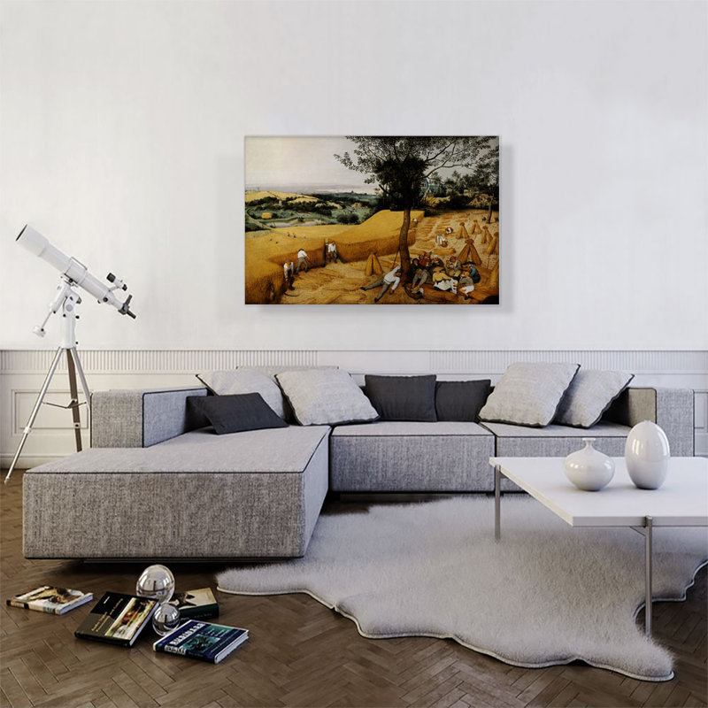 «The Harvesters 1565» par Peter Bruegel l'Ancien, reproduction d'art sur toile tendue, H 26 po x l 40 po x 1,5 po