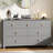 Dresser for Bedroom with 7 Drawers, 54" Wide Modern Chest of Drawers with Metal Handle, Dresser TV Stand-1073496232