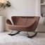 Chaise berçante double confortable et élégante
