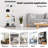 Jacquelline Tempered Glass Display Cabinet with 2 LED Lights, 5-Shelf Curio Cabinet with 2 Doors-997601664