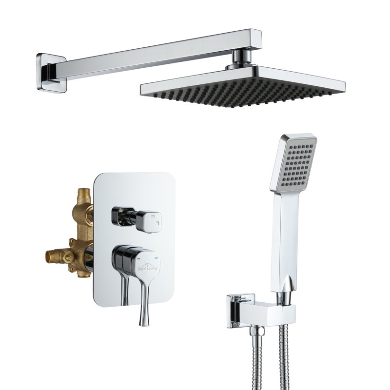 1 jet de 8 po Système de douche mural en chrome