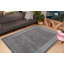 Tapis gris / blanc en polypropylène tissé à la machine Caleal-2046069516