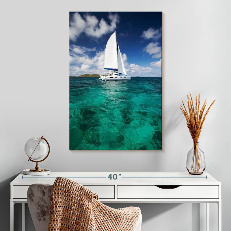 Mehar Catamaran Boat, 30" H x 20" W