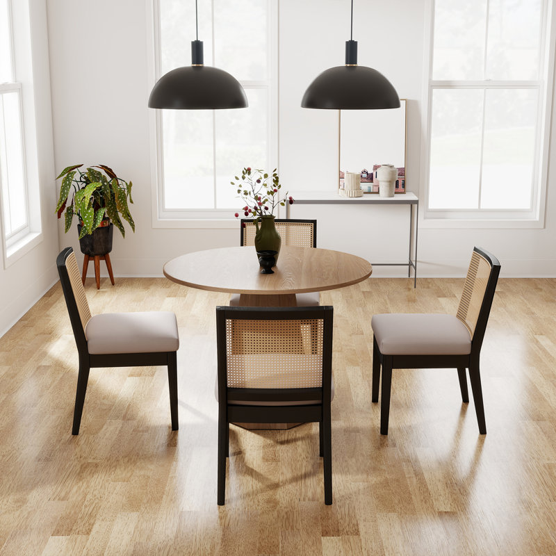 Ensemble de tables de salle à manger rondes, petit ensemble de tables de salle à manger rondes de style Mid-Century, permettant d'économiser de l'espace