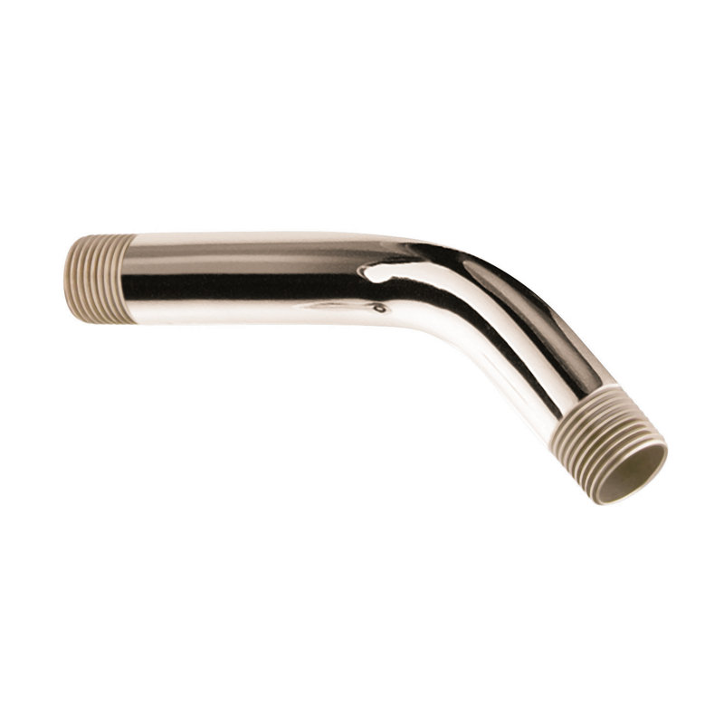 Pièces de remplacement pour bras de douche de 6 po, Nickel poli