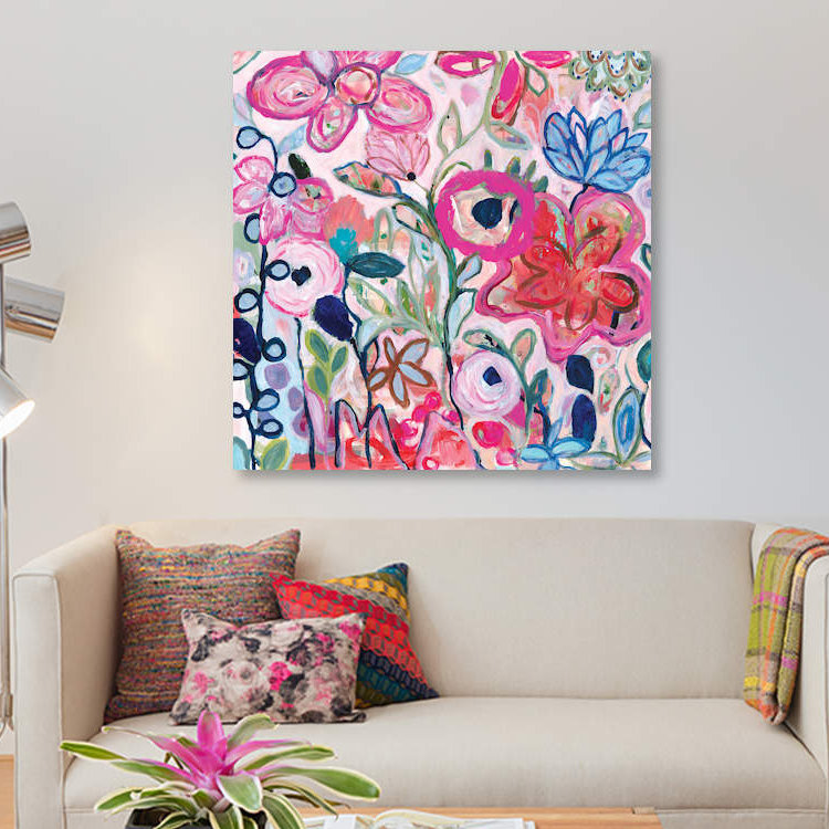« favori », impression sur toile, H 12 po x l 12 po x P 0,75 po, Toile tendue, Pas de tapis