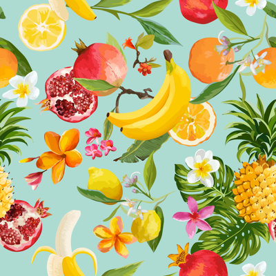 Tropical Fruits - Wrapped Canvas Print