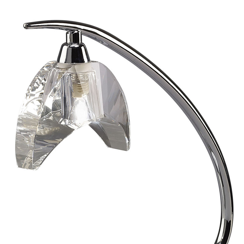 Drossett Metal Arched Lamp, Chrome