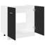 Vidaxl Bottom Cabinet Black Oak 60X46x81.5 Cm Engineered Wood-121218107
