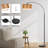 74.5" Rattan Arced Floor Lamp with Foot Switch