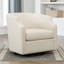 Fauteuil demi-tonneau pivotant en polyester Debbie-184753072
