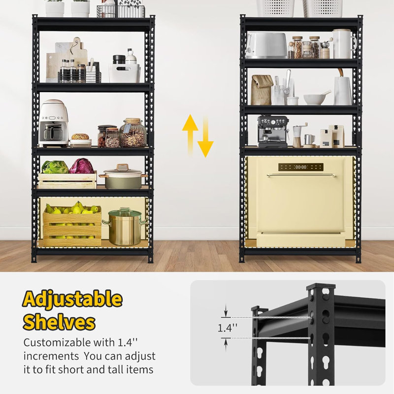 76.2cm W Metal Shelving Unit