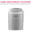 Frigidaire® 26 lb Machine à glaçons quotidienne compacte, argent-39520039