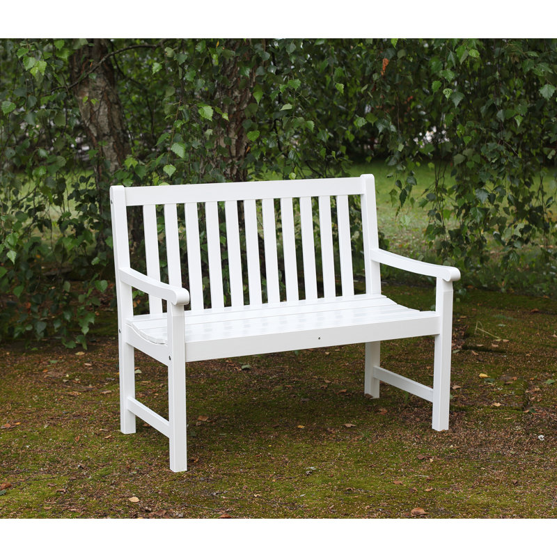 Ardlow Solid Wood Pine Outdoor Bench, H91 x W109 x D64cm