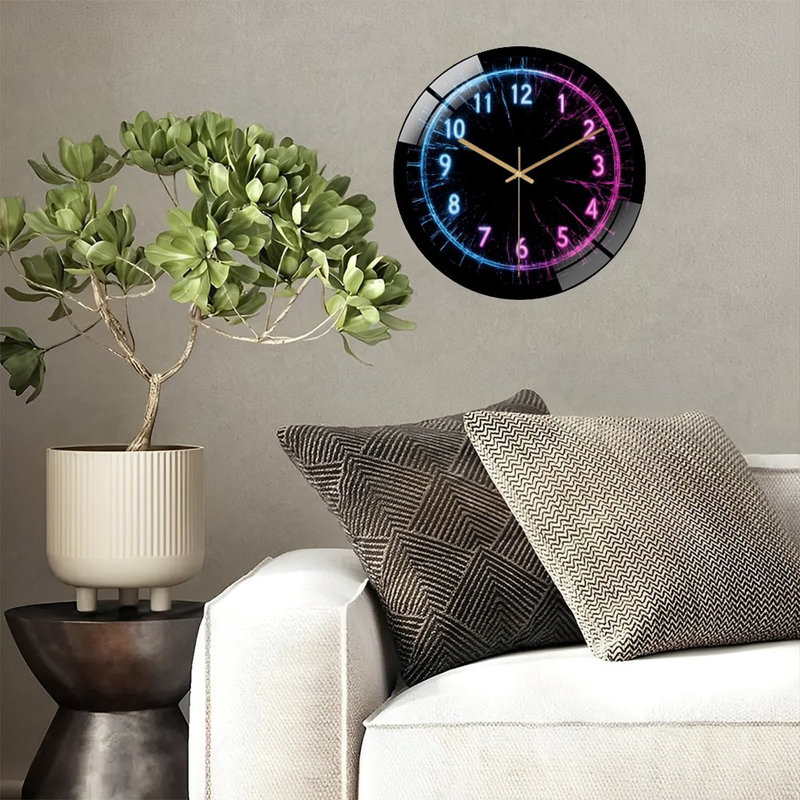 Horloge murale 12 po Neon