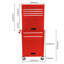 Armoire à outils sur roulettes, coffre à outils roulant verrouillable à 6 tiroirs avec 4 roues universelles, organisateur de rangement de boîte à outils détachable 2 en 1 pour atelier de réparation-127563519