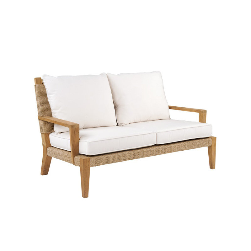 Hadley Outdoor 2 - Seat Loveseat, Ash, Hadley Hemp