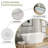 Mocoloo 67" Freestanding Acrylic Bathtub 66.9" Oval Deep Soaking Tub with Superior Heat Retention