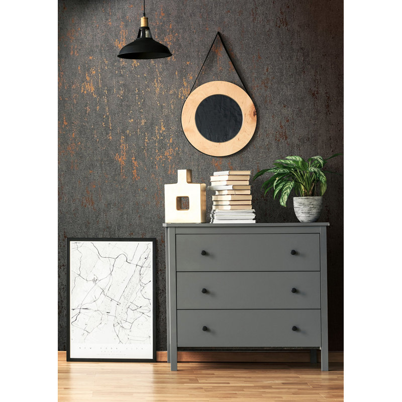 City Romance Industrial Wallpaper, Anthracite