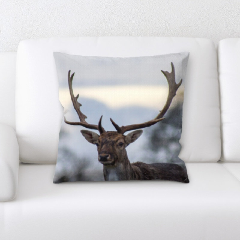 Microsuede Reversible Throw Pillow