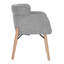 Chaise rembourrée moderne en bois massif avec accoudoirs -2066105507
