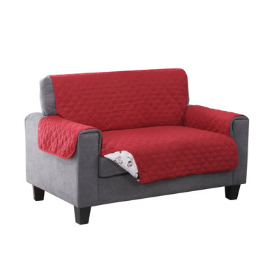 Polyester T-Cushion Loveseat Slipcover