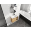 Meuble-lavabo mural avec lavabo en céramique et porte à fermeture en douceur, emballage KD-125515337-125515336