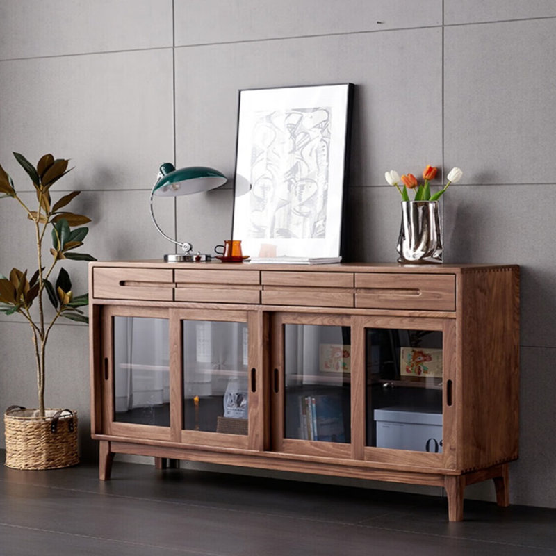 Buffet haut de gamme rétro et minimaliste, H 35,4 po x l 63 po x P 15,7 po