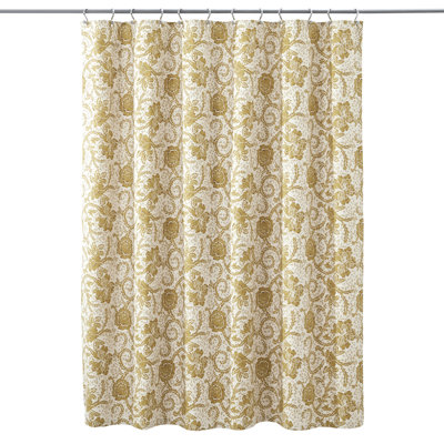 Floral Cotton Shower Curtain