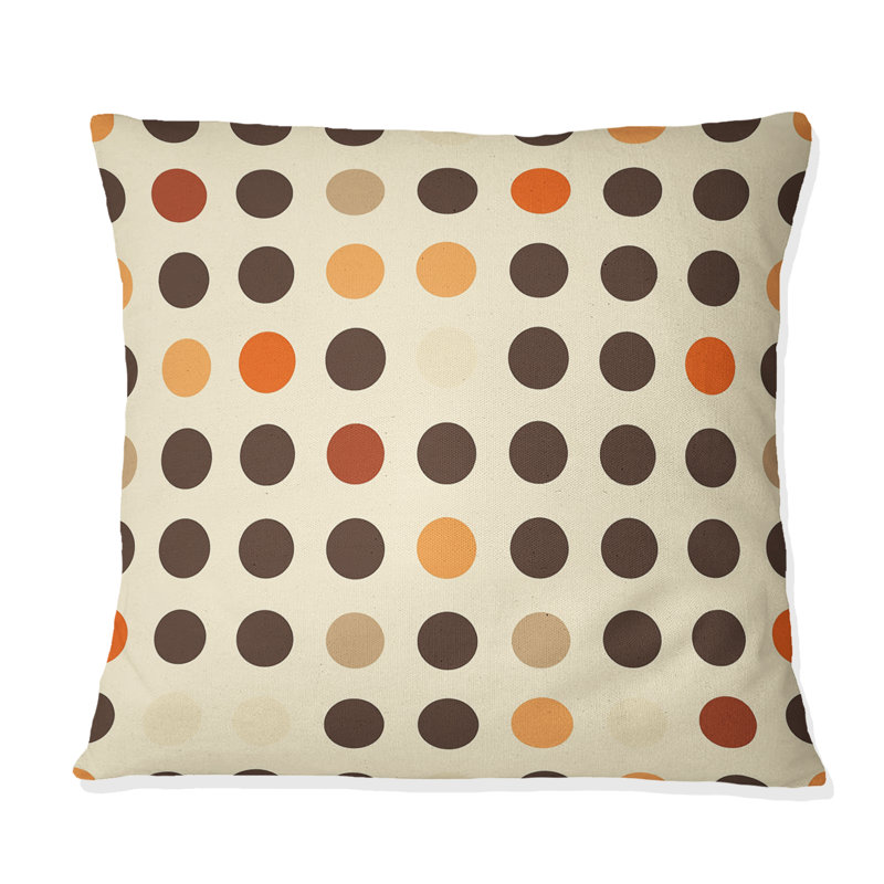 Coussin Polka Dot III - Glam, H 18 po x H 18 po