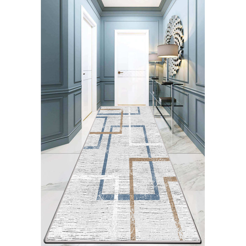 Premium Hall Carpet, 100% Polyester, 59 x 118 Inches | 10 mm Pile Height, Antibacterial, Non-Slip Base | Machine Washable, Easy Care | Ideal for Entryways & Living Spaces, Soft & Durable Design