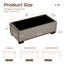 Repose-pieds 44 po avec rangement en bois et plateau rectangulaire-1000348141