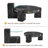 2-Piece Modern Round Nesting Coffee Table Set For Home & Apartment-560702325-560702324