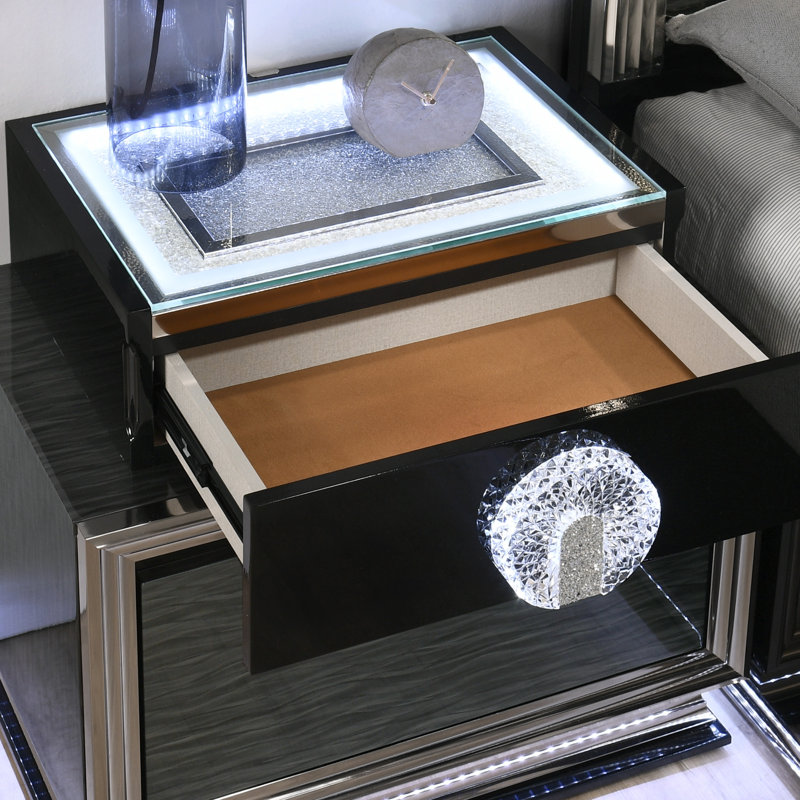 Table de chevet 2 tiroirs Rihanna