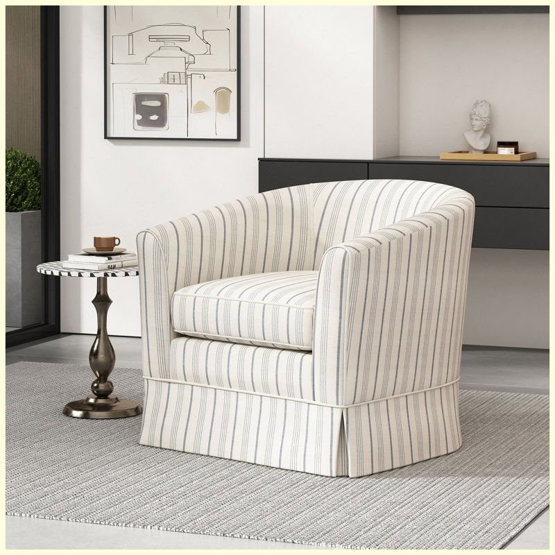 Chaise d'appoint moderne pivotante à 360 ° pour salon, chambre à coucher, bureau à domicile, ajustement universel