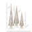 Glyndia 12/15/18" Mercury Glass Tree Trio Set of 3-88501103