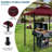 8' x 5' Grill Gazebo, 2-Tier Grill Gazebo, Outdoor BBQ Gazebo Canopy with 2 LED Lights, Double Roof BBQ Gazebo Shelter for Patio, Backyard and More-108786908