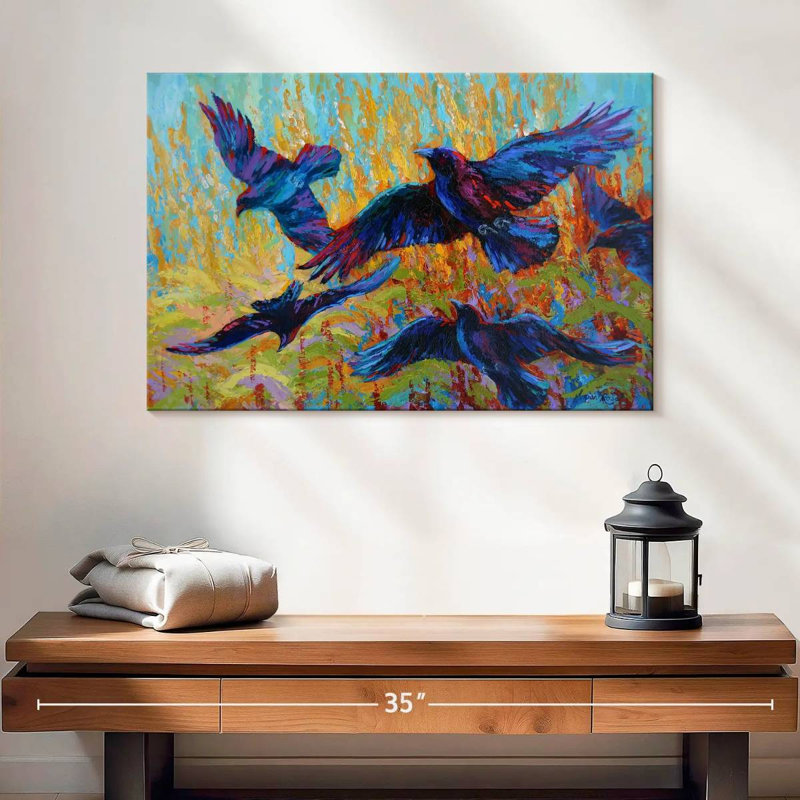 Crows III, 16" H x 24" W