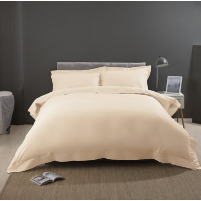 Belledorm Plain Dye 400 TC Egyptian-Quality Cotton Duvet Cover