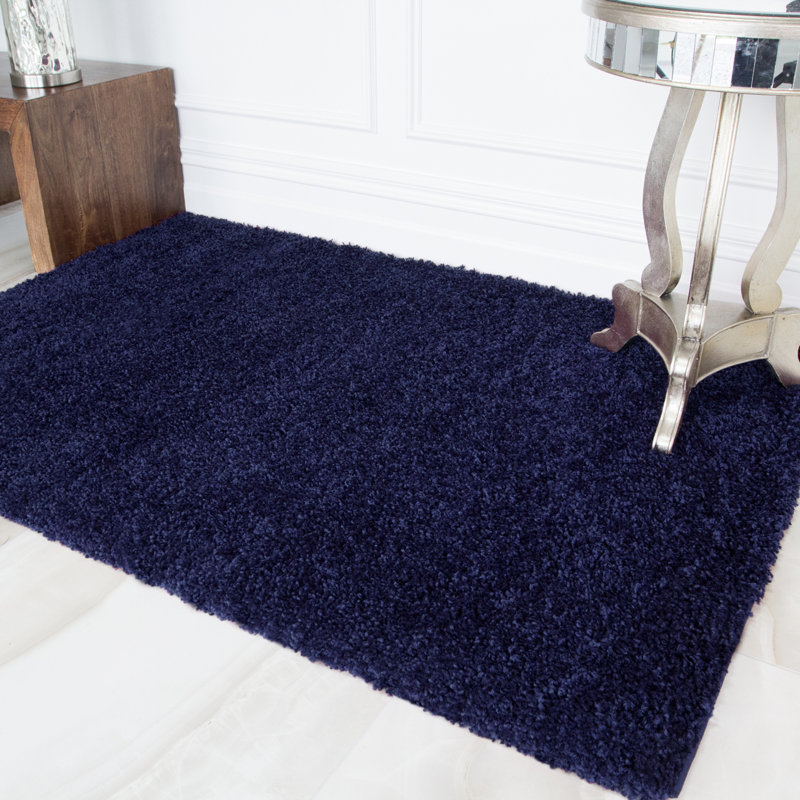 Amarachukwu Solid Colour Shag Area Rug, Rectangle 160 x 220cm