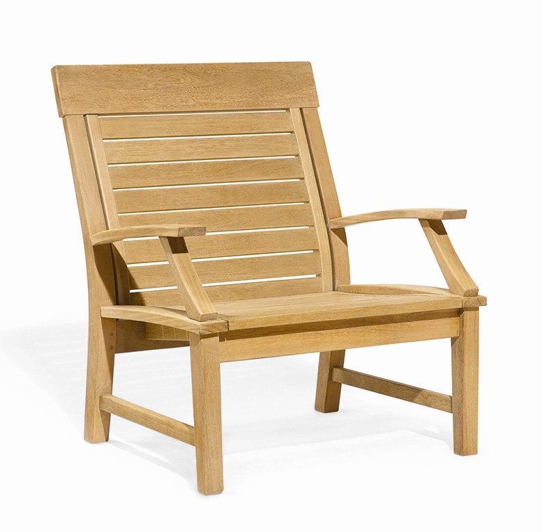 Sutton Outdoor Lounge Chair, Natural Shorea
