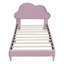 Lit tapissier en forme de nuage de taille, lit plateforme en velours avec tête de lit, aucun sommier nécessaire-681054541