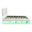 White  Boucle Floating Bed with Light,King-117872420