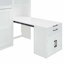 Lit escamotable simple simple avec placard, tiroirs et bureau, blanc