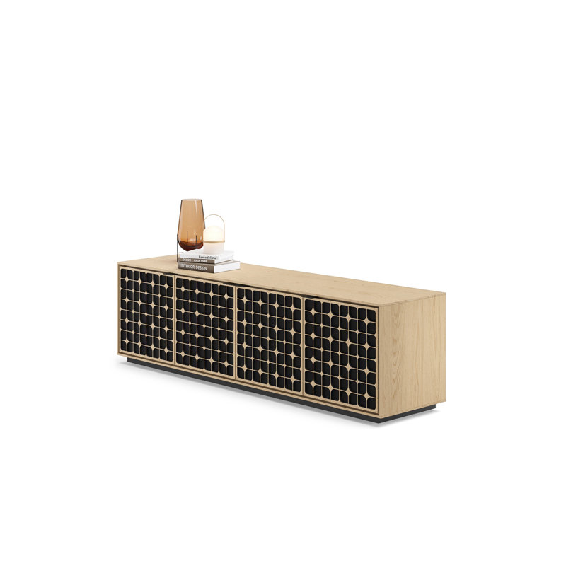 Elements - Cabinet with Rolling Plinth Base - Constellation Door, Washed Oak
