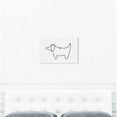 " Puppy Outline Simple "