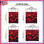 Édredon rouge à motif géométrique abstrait-129975110