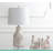 Lampe de table transparente 23 po Dondi