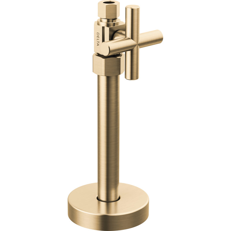 Robinet d'arrêt droit, Bronze champagne
